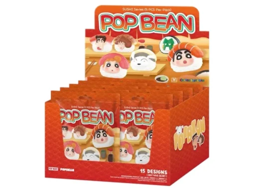 Pop Mart Pop Bean Crayon Shinchan Sushi Series Sealed Case (9 Packs) Sealed Case (9 Blind Pack) - US